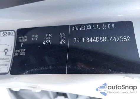 2022 Kia Forte Ex/Ex Premium/Ex+/Gt-Line from USA, damaged, VIN 3KPF34AD8NE442582